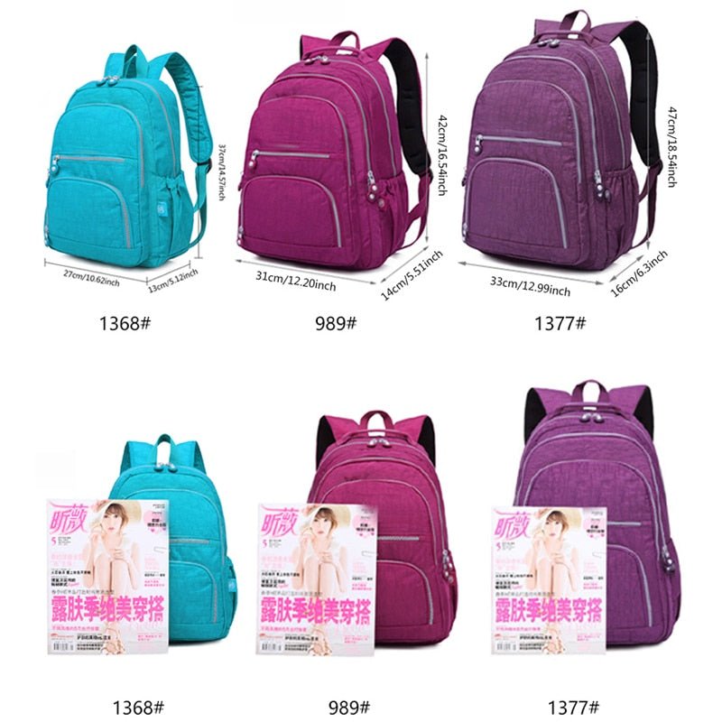 Mochila Feminina Nylon Casual